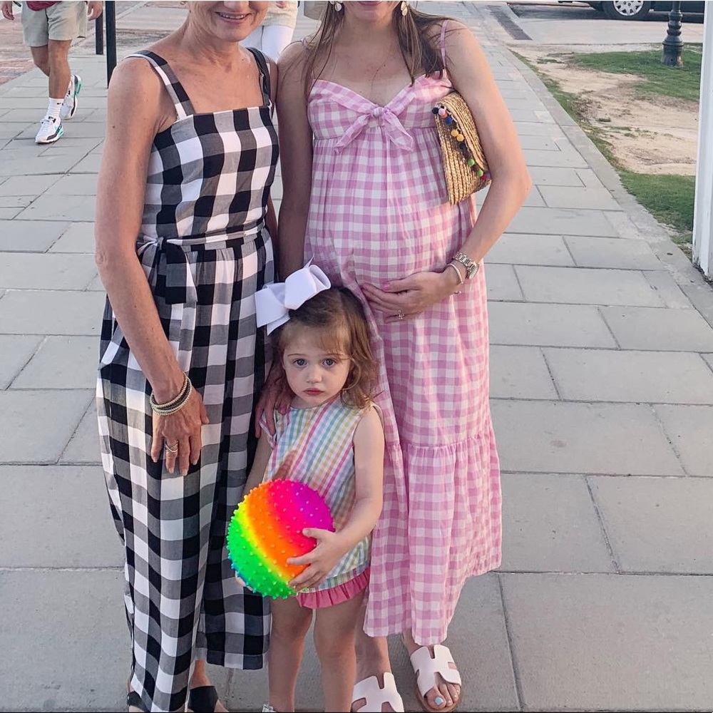 J. CREW midi gingham dress